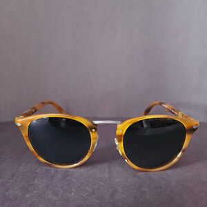 Persol Polarized Typewriter Edition Tortoise Havana 3108-S 960/S3 Blue Gradient